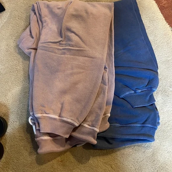 THE GREAT. Pink and Blue Track Pants - Picture 2 of 2